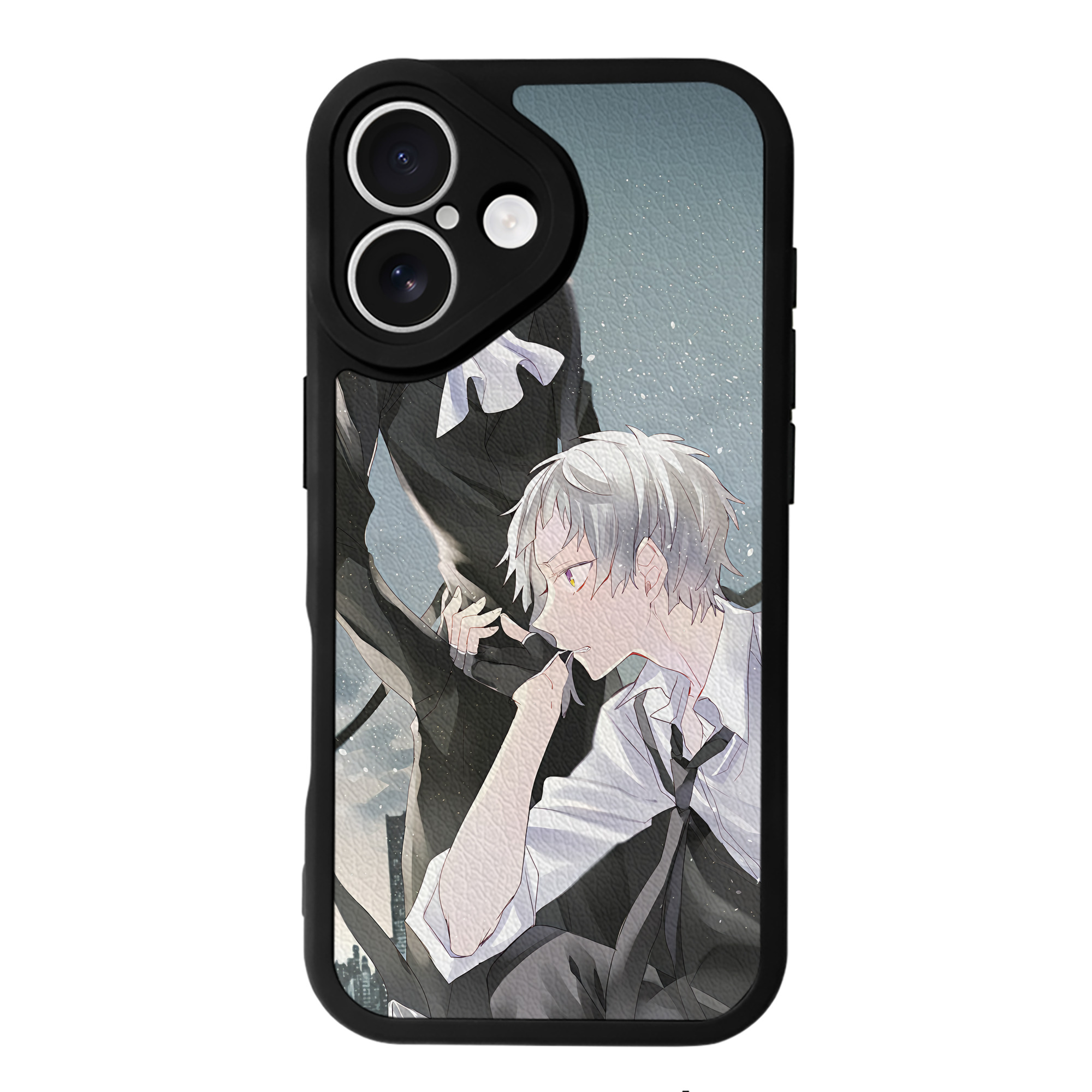 （画像用） 文豪ストレイドッグス Bungo Stray Dogs 【iPhone 16シリーズ対応】シリコンスマホケース（レザー調） 材質：シリコン